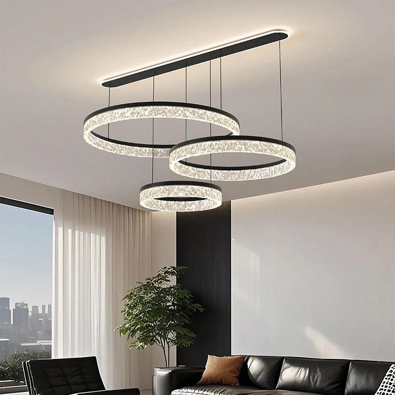 غرفة الطعام الحديثة قلادة أضواء إضاءة داخلية مصباح السقف شنقا ضوء led الثريات لغرفة المعيشة الإضاءة الداخلية #3