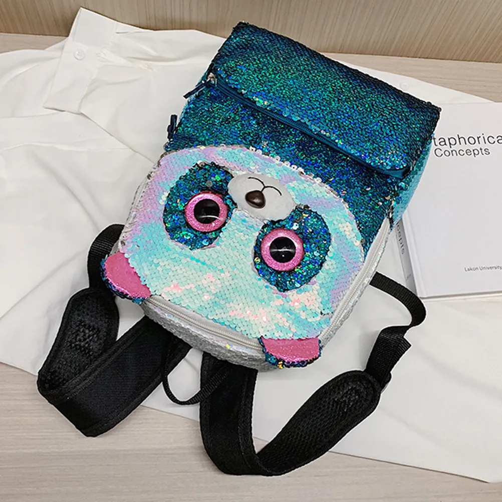 

Sky- Mini Sequin Backpack Children Bag Stylish Shoulder Bag Travel Storage Cute Sparkly Girl Backpack