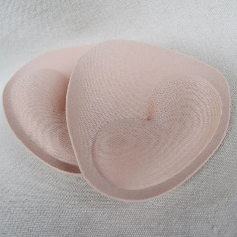 Triangle Thickened Sponge Bra Pad para Mulheres, Push Up, Breast Enhancer, Breast Enhancer, Removível Bra Pad, Insert Cup, Swimwear, Bikini