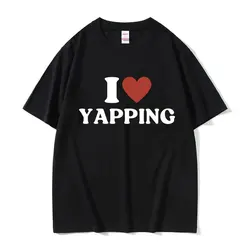 Funny I Love Professional Yapper Letter Graphic Tee Shirt Men Women O-Neck High Quality Fashion Oversized Cotton T-shirts Summer