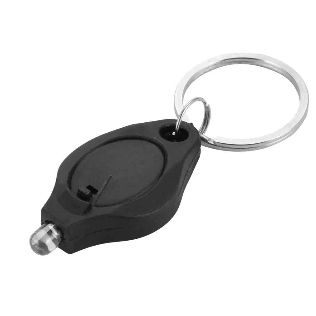Mini portachiavi torcia portatile spremere LED luce Micro torcia campeggio esterno luce portachiavi di emergenza
