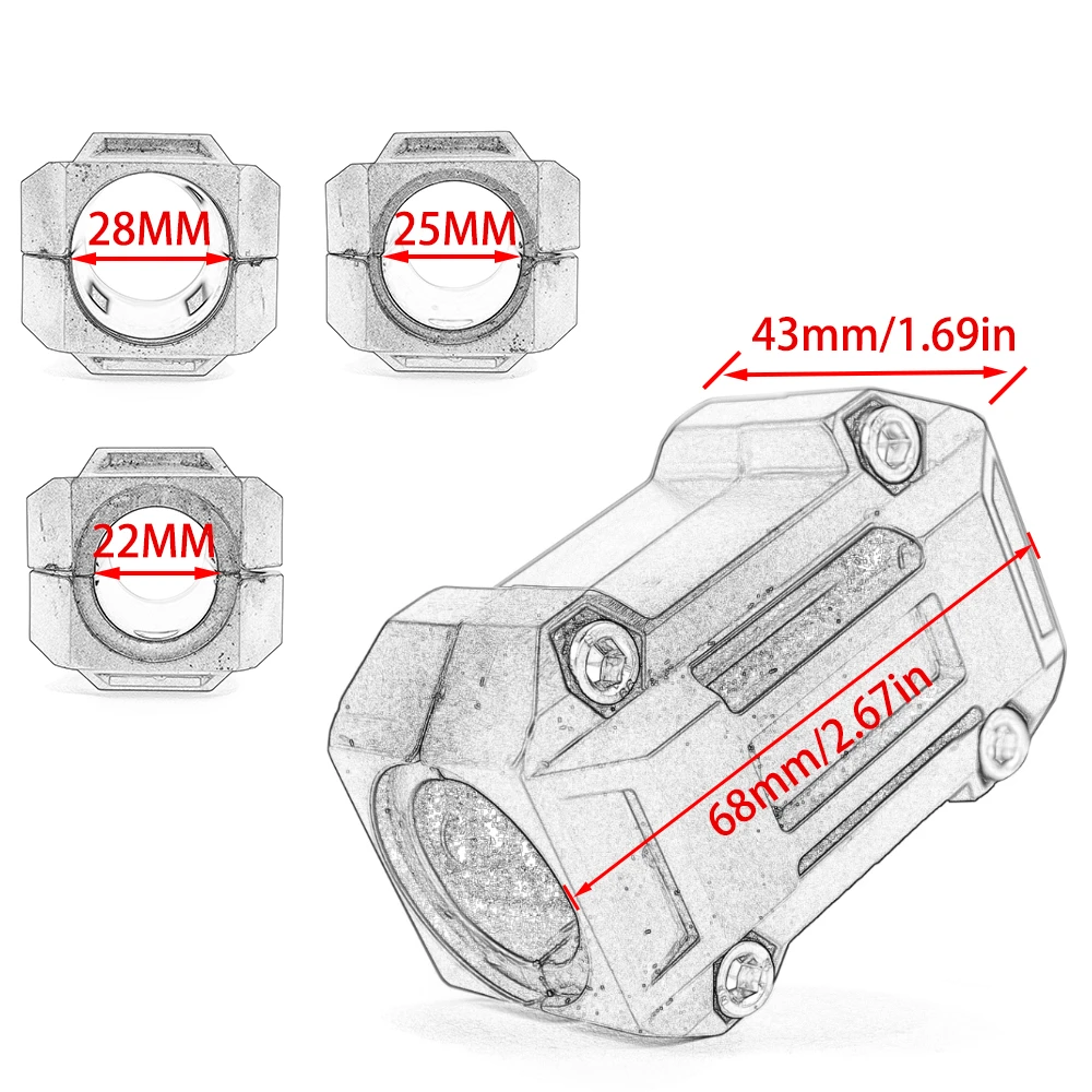 Guarda do motor da motocicleta para Suzuki, amortecedor da proteção, bloco decorativo, DL650, V-Strom 650, DL1000, 1050, XT, 2012-2022, 2021