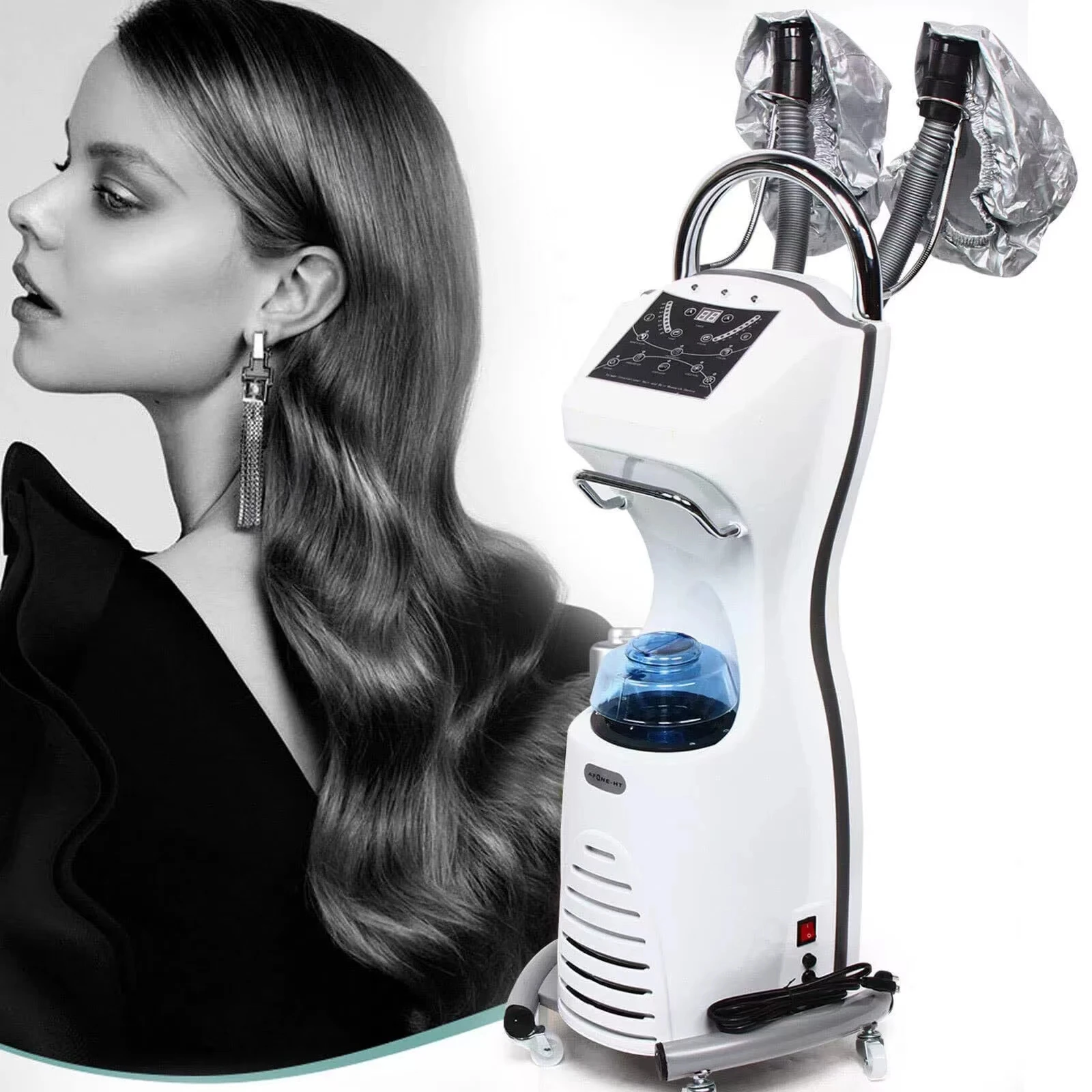 Negative Ion Nano Spray Hair Steamer Professional Hair Scalp Care Heating Steamer for Salon Perm Dye Hair Treatment Machine