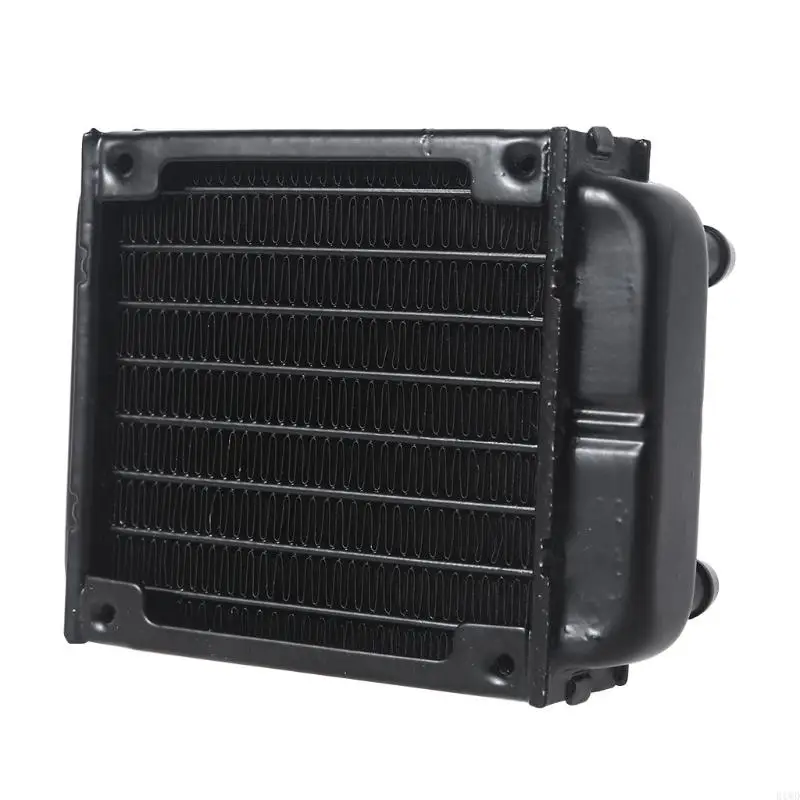 R1WD PC Aluminium Radiator Water Cooling 10 Tabung Penukar Panas Dissipasi Panas Cepat