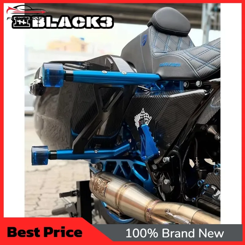 【2026】Black3 New 09-Later Touring ClubStyle Billet Aluminum DS Rear Crash Bar Road/Street Glide Forged Steel Alloy Fairing CN