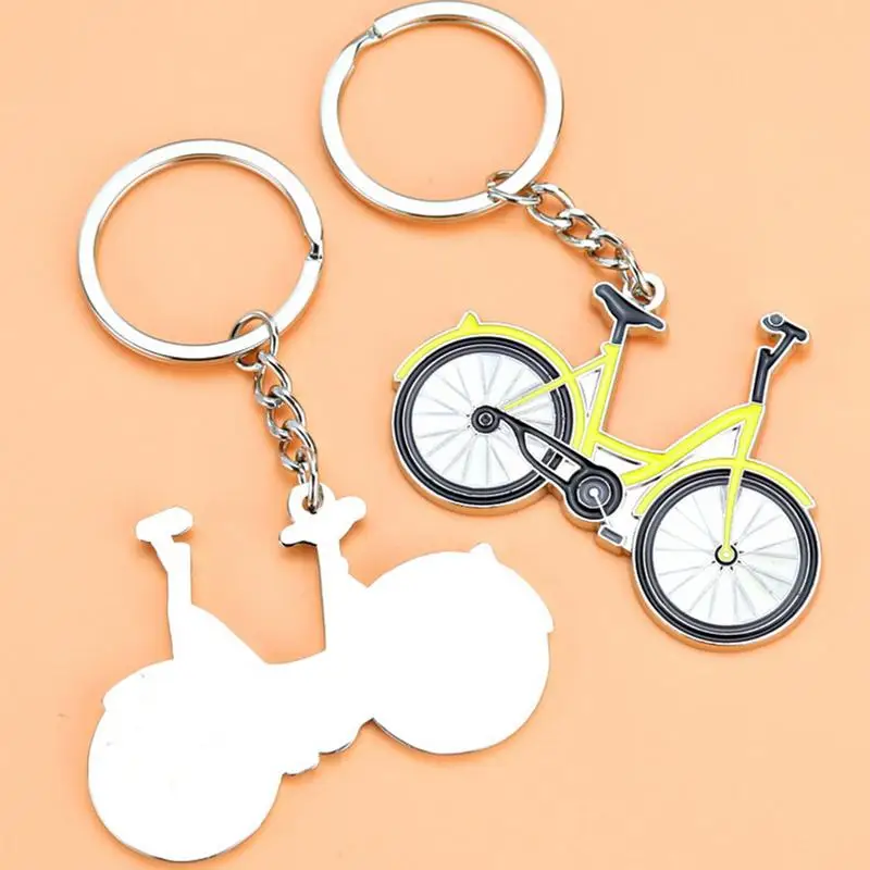 Bikes Keychain Alloy Key Ring Holder Bikes Purse Charm Exquisite Bikes Charm Jewelry Bikes Ornament For Phones Luggage Wallets