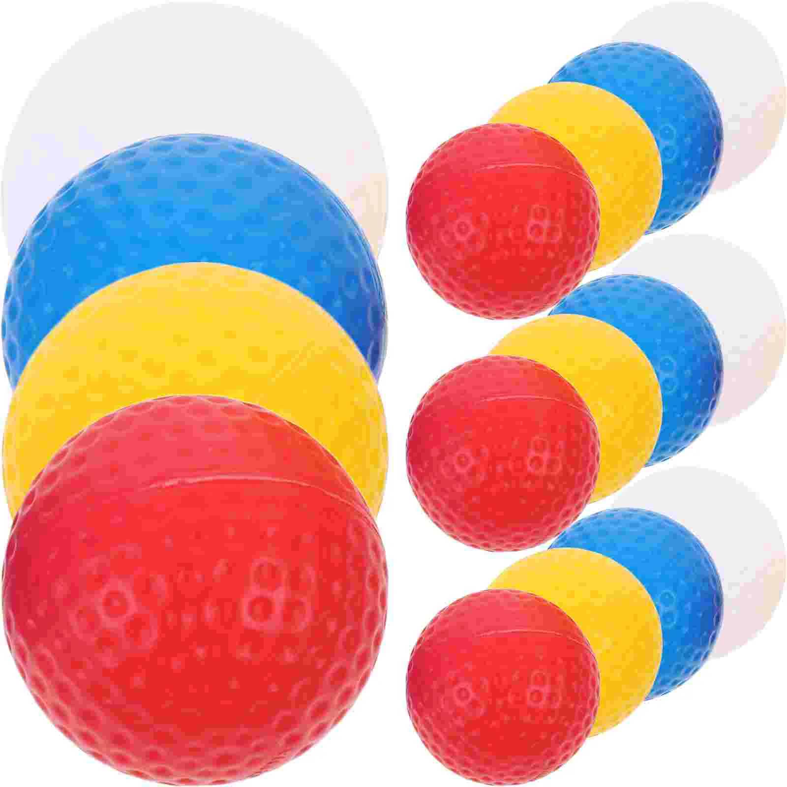 16 Pcs Sports Mini Hollow Holeless Golf Ball Miss Man While Golfing Reusable Balls Pp Plastic Wear-resistant Color