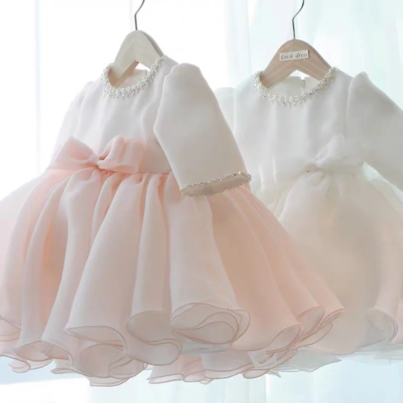 Vestido de satén de flores para niños pequeños, bonito vestido hasta la rodilla para ceremonias de cumpleaños, bodas y fiestas de 1 a 9 años, primavera 2023