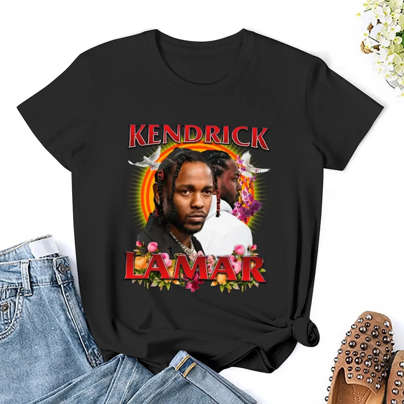 KENDRICK LAMAR VINTAGE футболка милые топы женские футболки с графикой для женщин