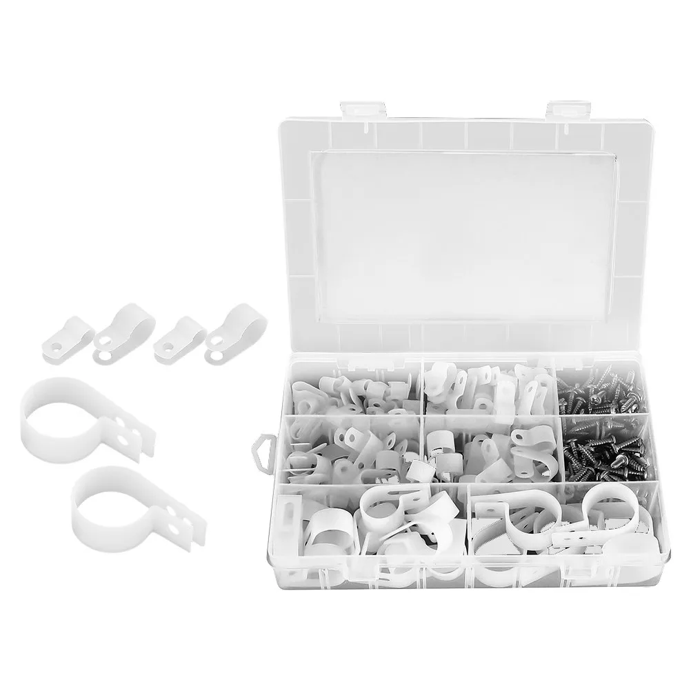 

1Set Rope Light Clip Cable Wire Clip Set Strong Hold Screw Set Wire Holders for Cord Management Outdoor Light Clips Telephone