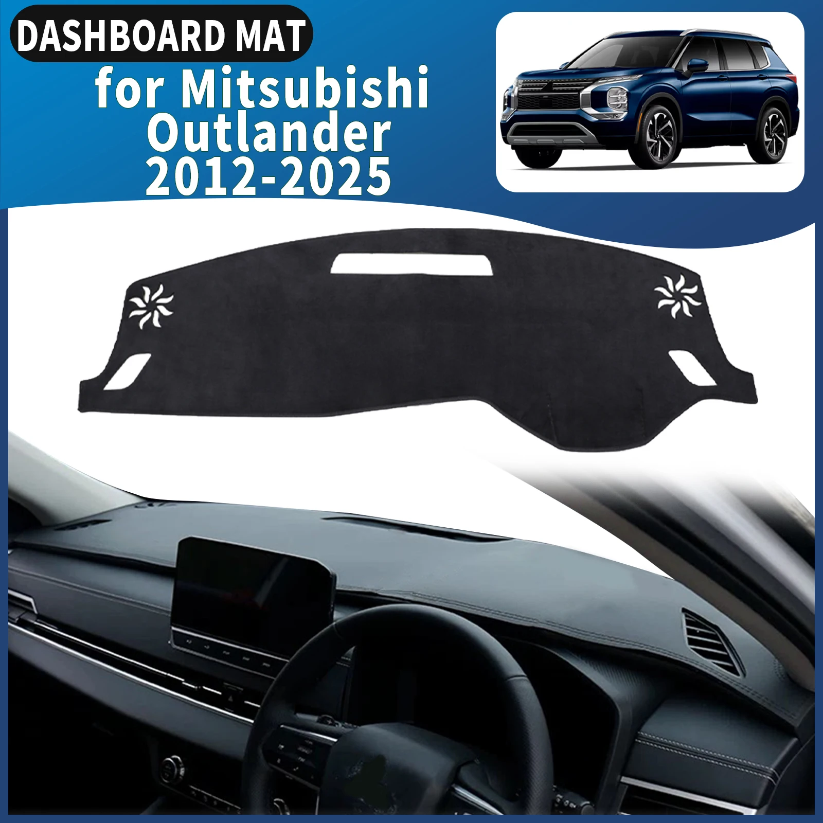 

fit for Mitsubishi Outlander 2022 2023-2025 PHEV Car Dashmat Dashboard Cover Pad DashMat Sunshade Accessories Protective Carpet