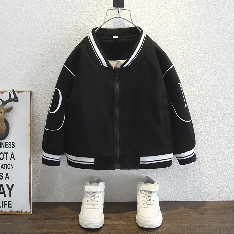 Boys' baseball jacket, spring and autumn new children's spring clothing, westernized baby, middle-aged and young children's casu