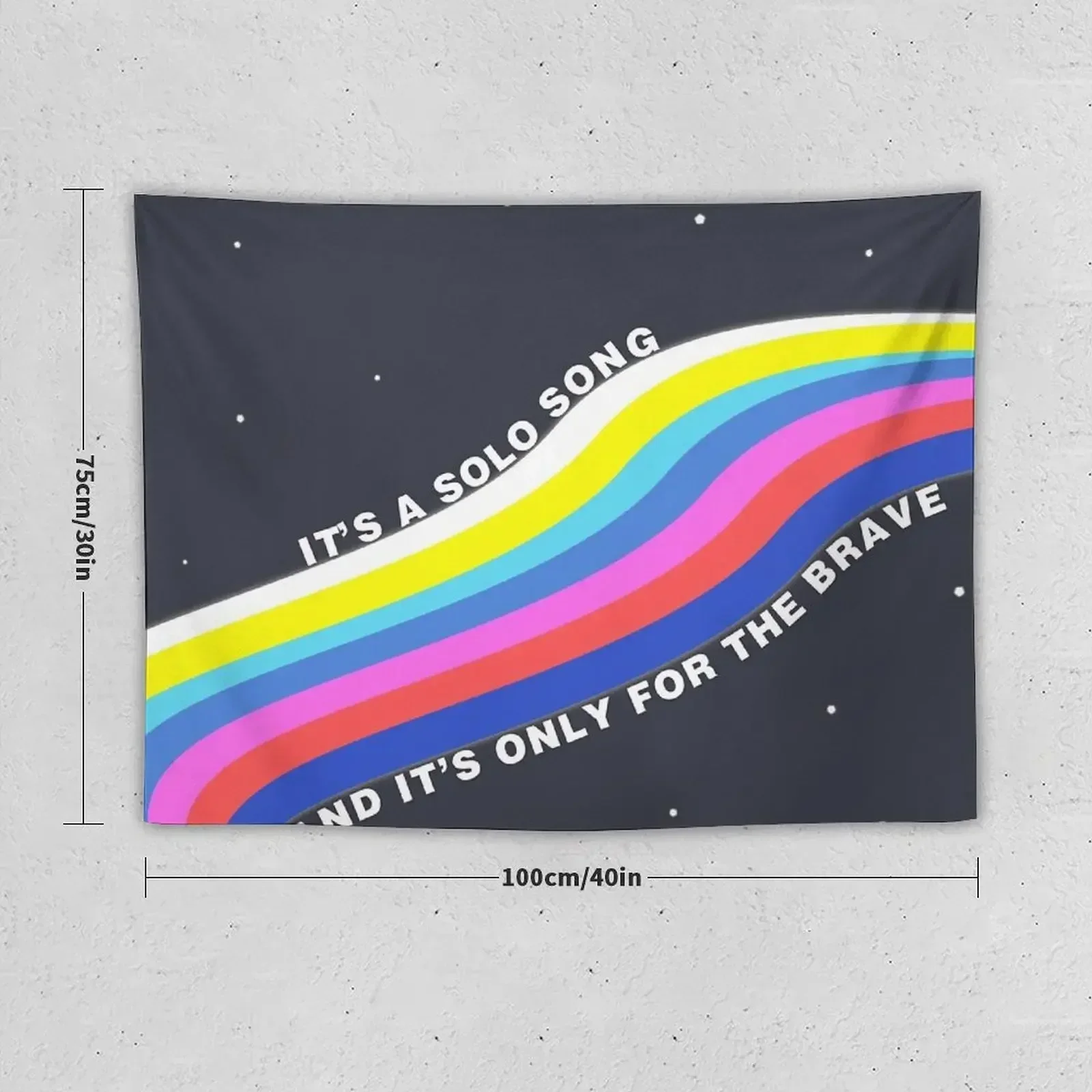 only the brave rainbow Tapestry Decor For Room Living Room Decoration Tapestry