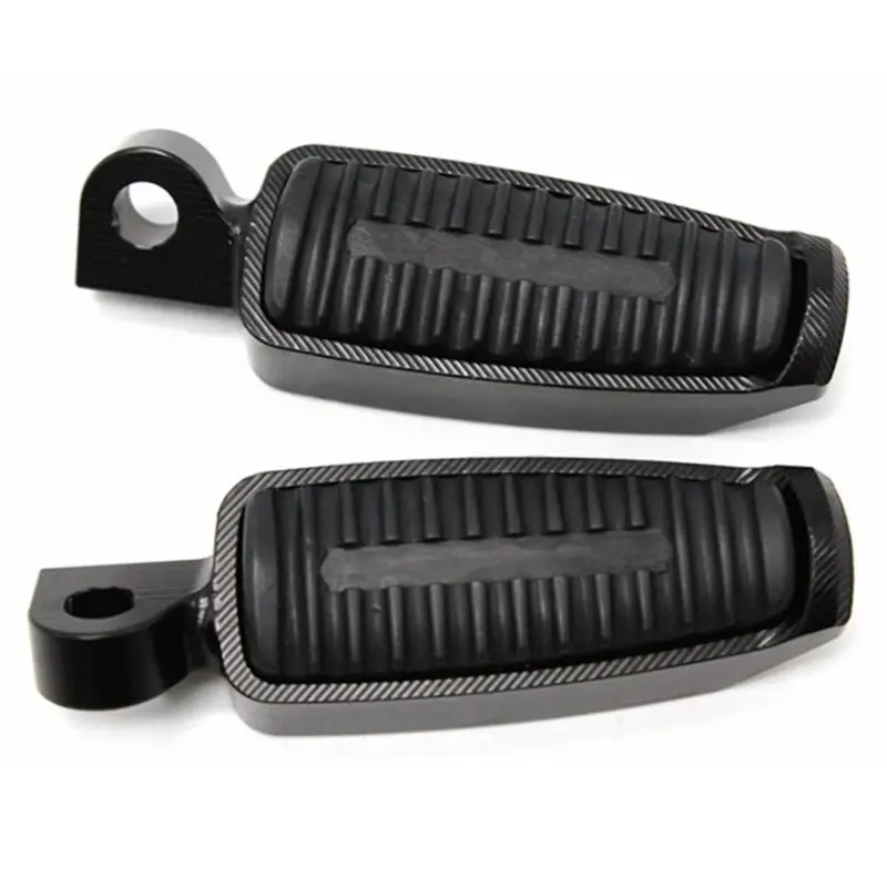 NEW HOT In Stock-Aluminum Alloy For Sportster XL 883 XL1200 V-Rod Low Hugger Dyna Softa Black Footpegs Motorcycle Footres