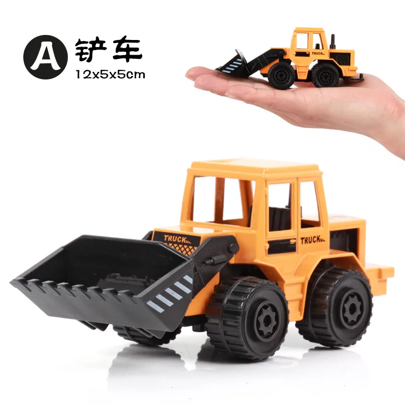 ดึงกลับโลหะผสมวิศวกรรมรถของเล่นเด็กทารกรถยกรถขุดรถบรรทุกเครนรถ 2-3-6 ปี B160