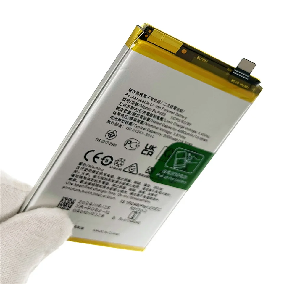 Batería de repuesto genuina de 5000mAh BLP883 para OPPO Realme 8S 5G / Realme 9 + herramientas gratis 2