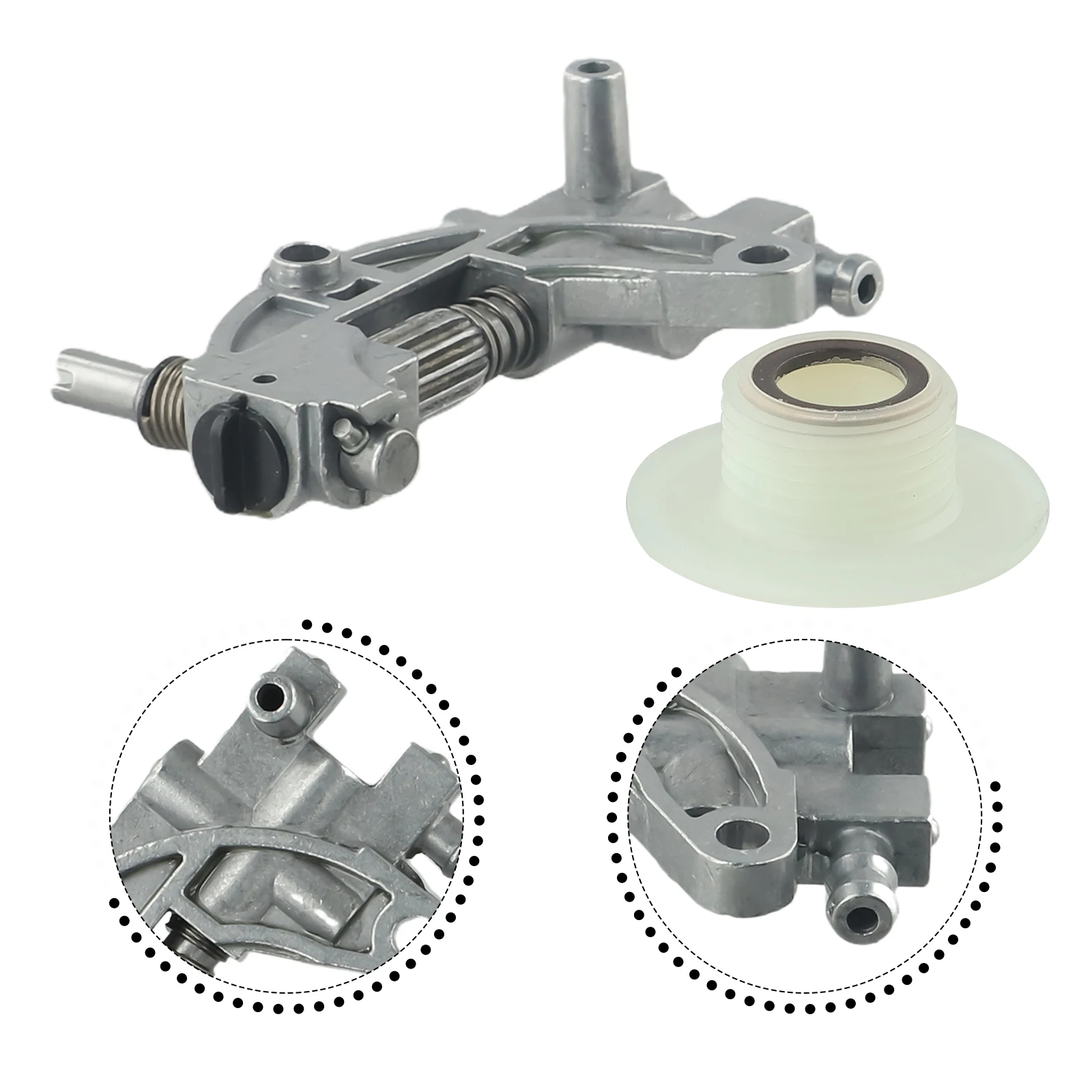 Worm Gear Oil Pump Parts Practical Reliable 1 Set Chinese Chainsaw Drive For 5200 4500 5800 For 52cc 45cc 58cc