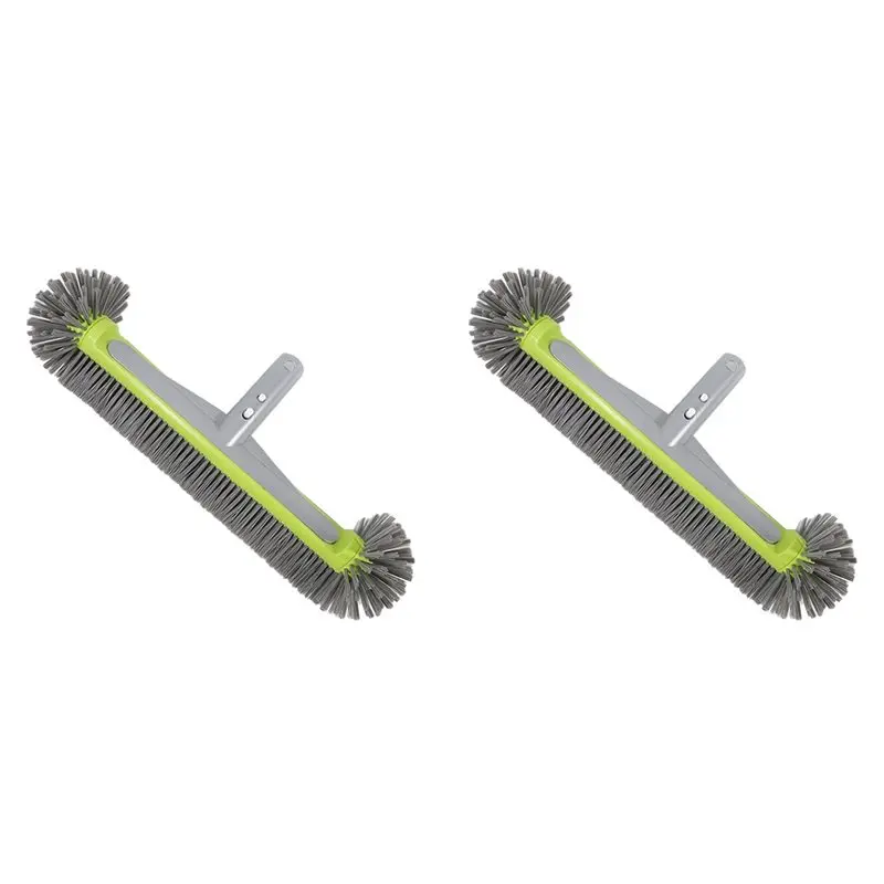 AS60-2X cabezal de cepillo para piscina para limpiar paredes de piscina, cepillos redondos para fregar piscina enterrada/acera el suelo, cepillo trasero reforzado