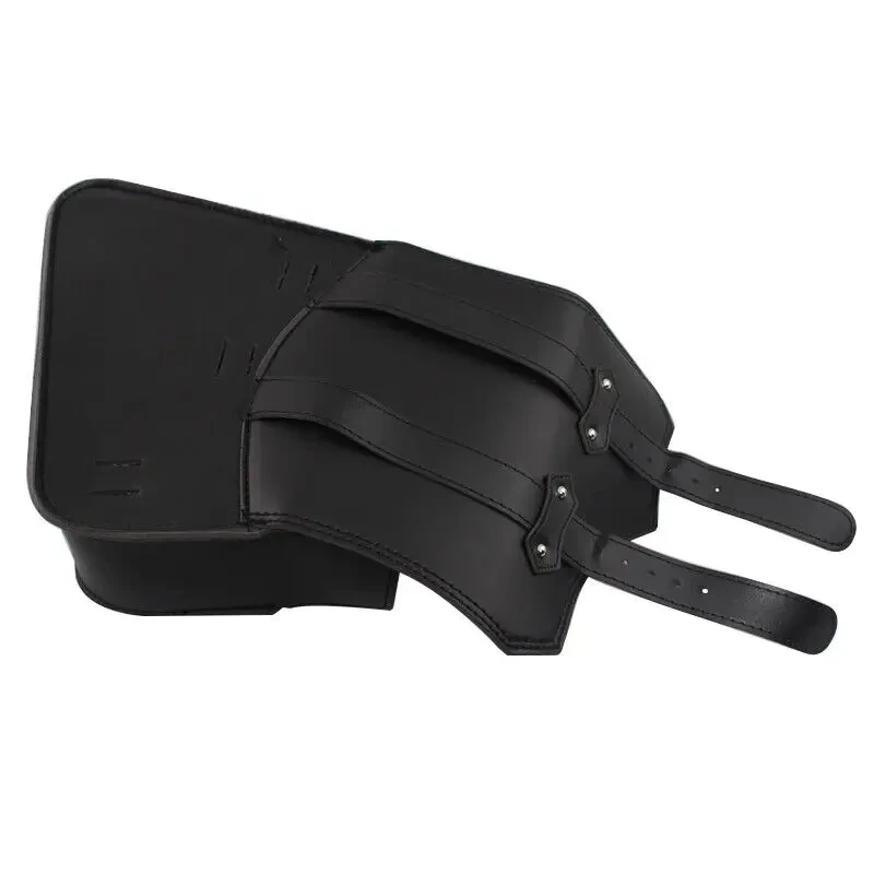 Black Universal Motorcycle Storage Side Saddle Bags PU Leather Swing Arm Tool Bag For Harley Sportster XL883 1200