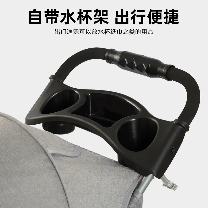 

Lightweight folding pet cart Easy to install dog walking dog cart Outdoor small dog cat trolley