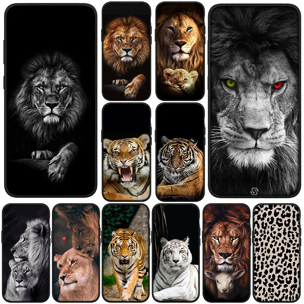 Чехол для телефона Motorola Moto Edge 50 One 30 Fusion 40 neo Ultra Pro 20 Lite G50 G85 G84 E15 E14 Чехол Lion Art Tiger Wallpaper