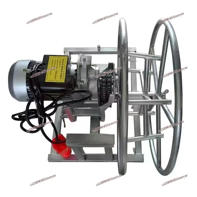 

Wire rope collector Electric hanging basket Elevator replacement rope drawing machine Wire reeling machine 220V