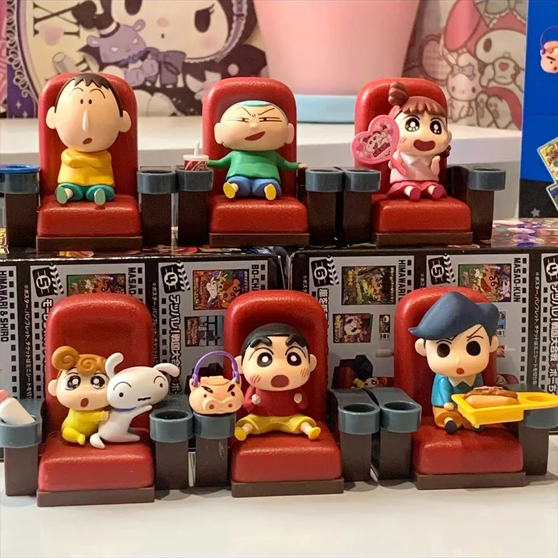귀여운 짱구는 못말려 극장 시네마 시리즈 모델 장난감 애니메이션 피규어 데스크탑 장식품 컬렉션 피규어 어린이 선물
