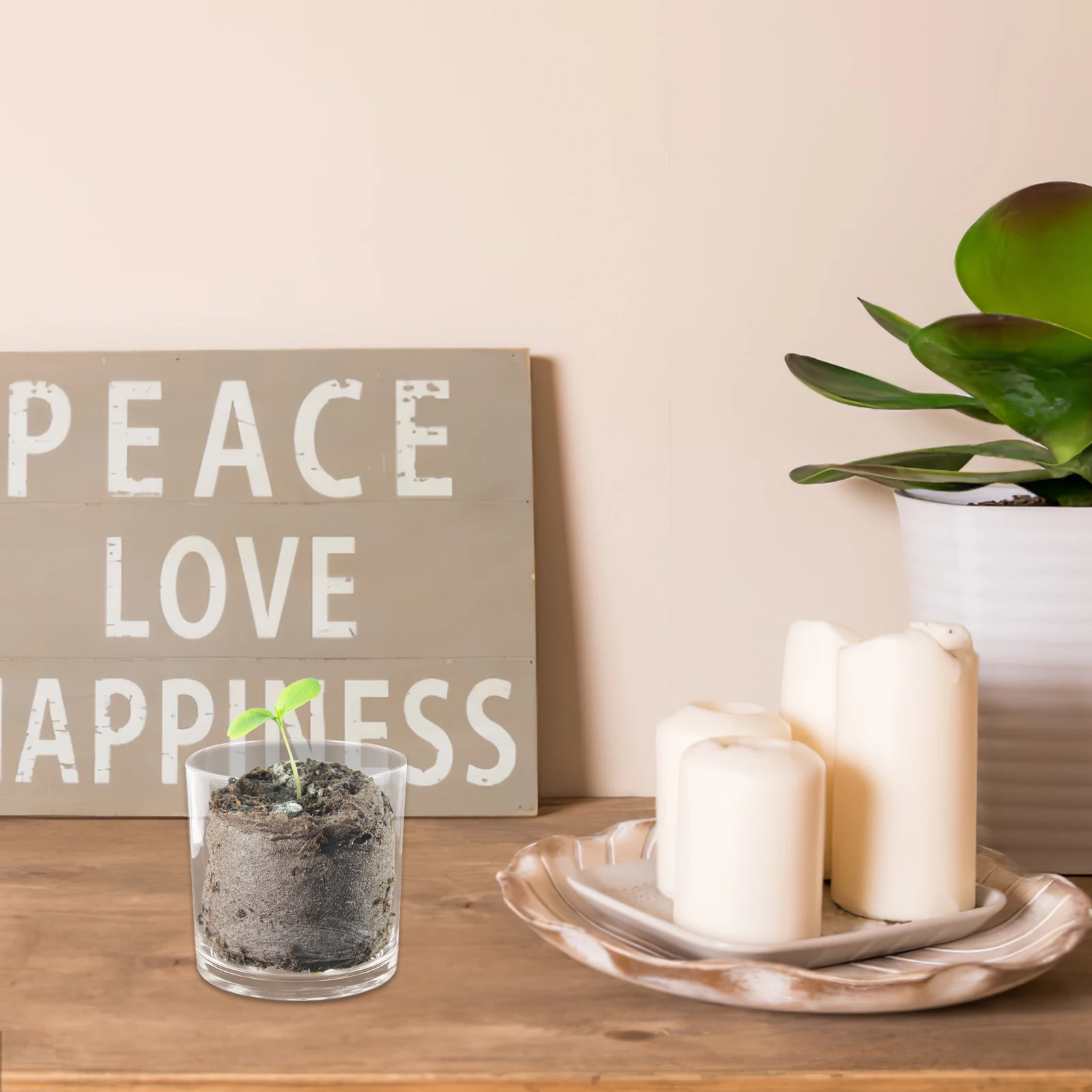 

Multi-Function Desktop Fish Tank Clear Glass Aquarium for Betta Goldfish Terrarium Home Office Decor Living Room Tabletop