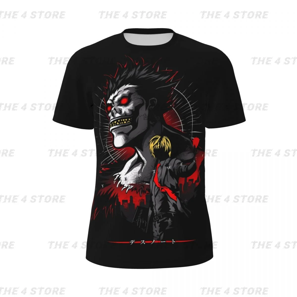 

Death Note 100% polyester Men Short Sleeve Top Anime Tee Clothes Girls Training Uniform Clothing T-shirt