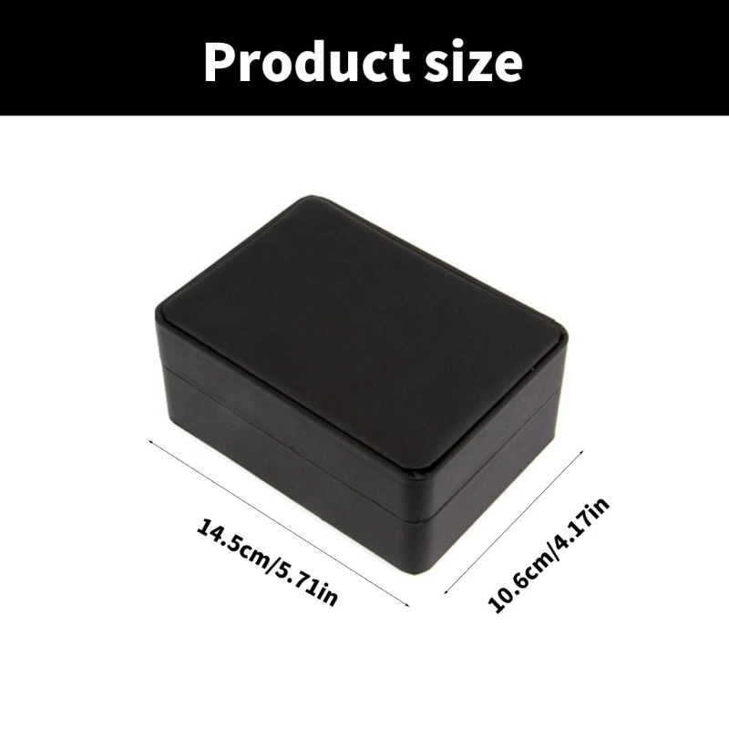 Black PU Cufflink Box Secure and Scratch Storage Case for Brooch Lapel Pin
