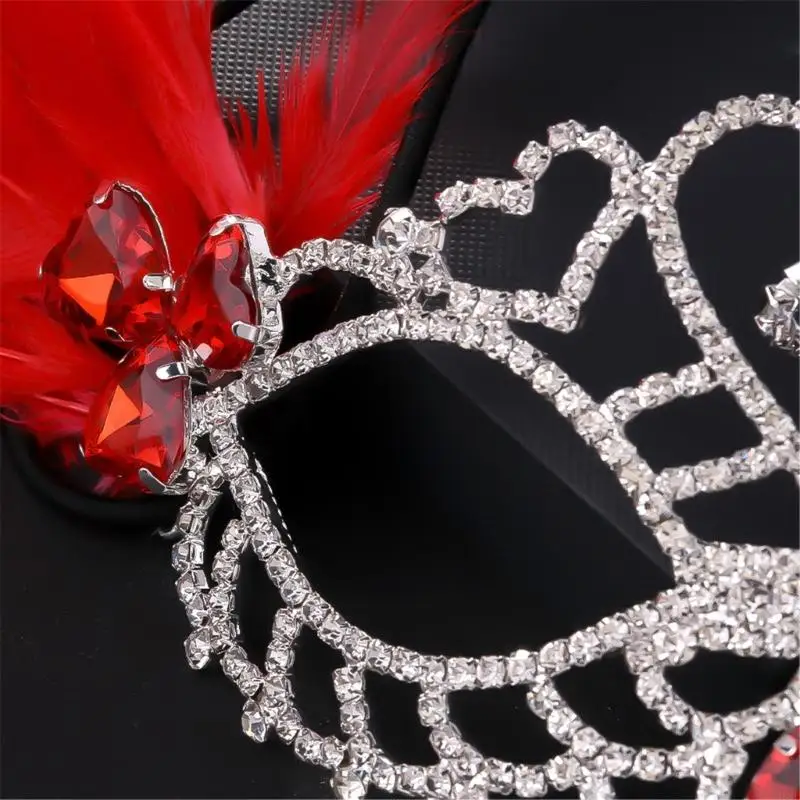 H58e strassons eyemask masquerade eyemask pour les carnavals mascarade, les bals, le mariage, le masque demi-visage pour