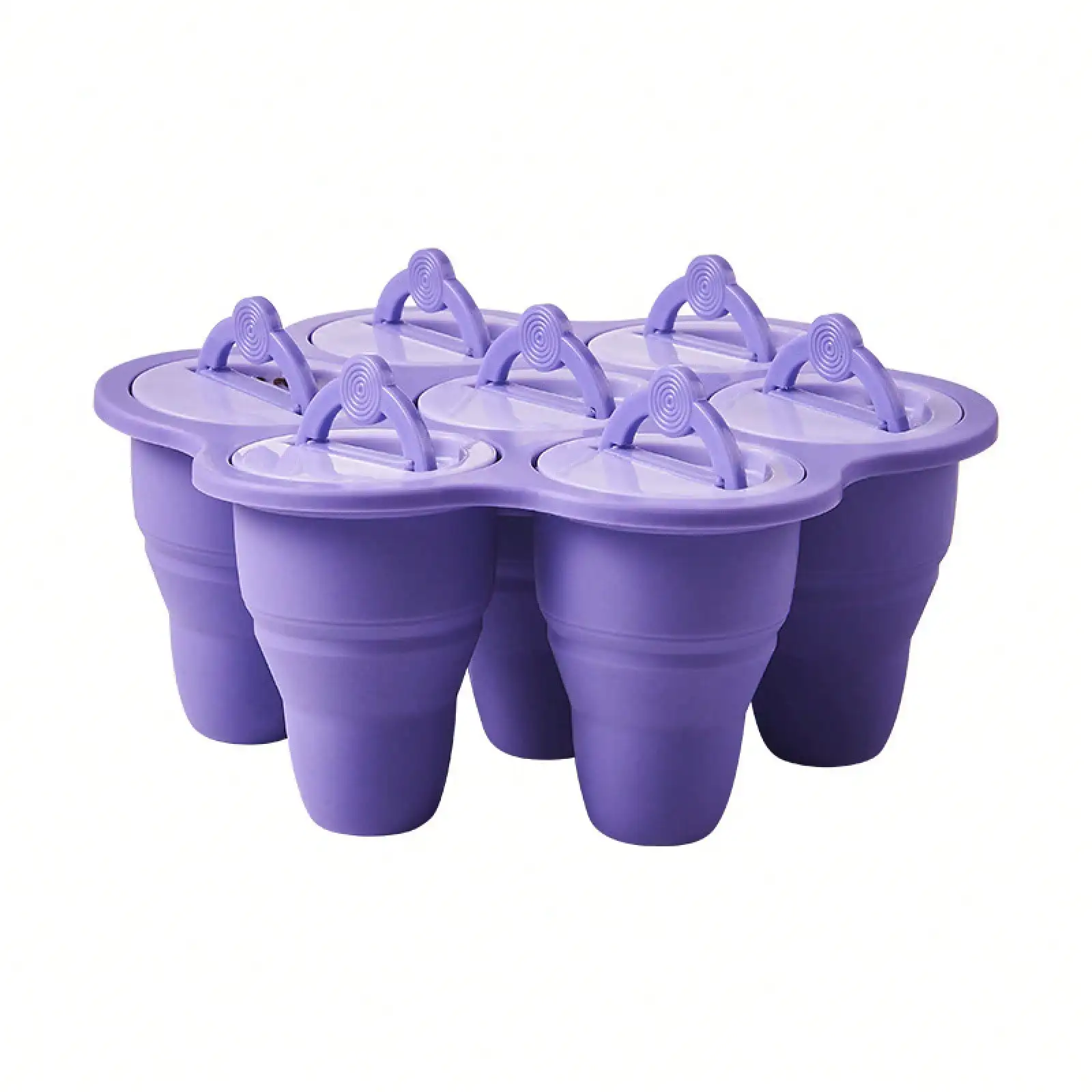 

A Silicone Ice Cream Mold For Home Use, Foldable Tray For Homemade Popsicles