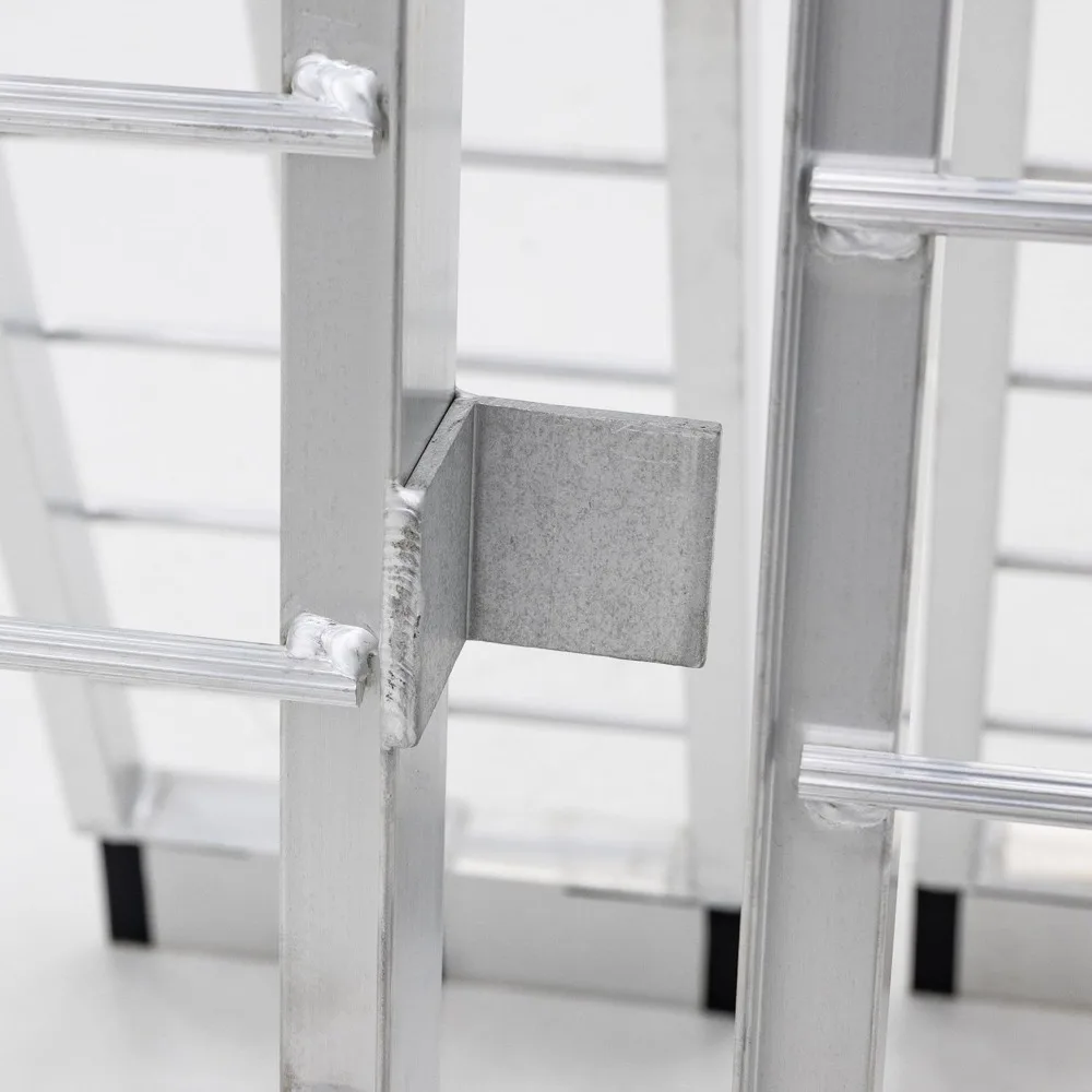 9' Aluminum HD Folding Arched 3-Piece Motorcycle Ramp