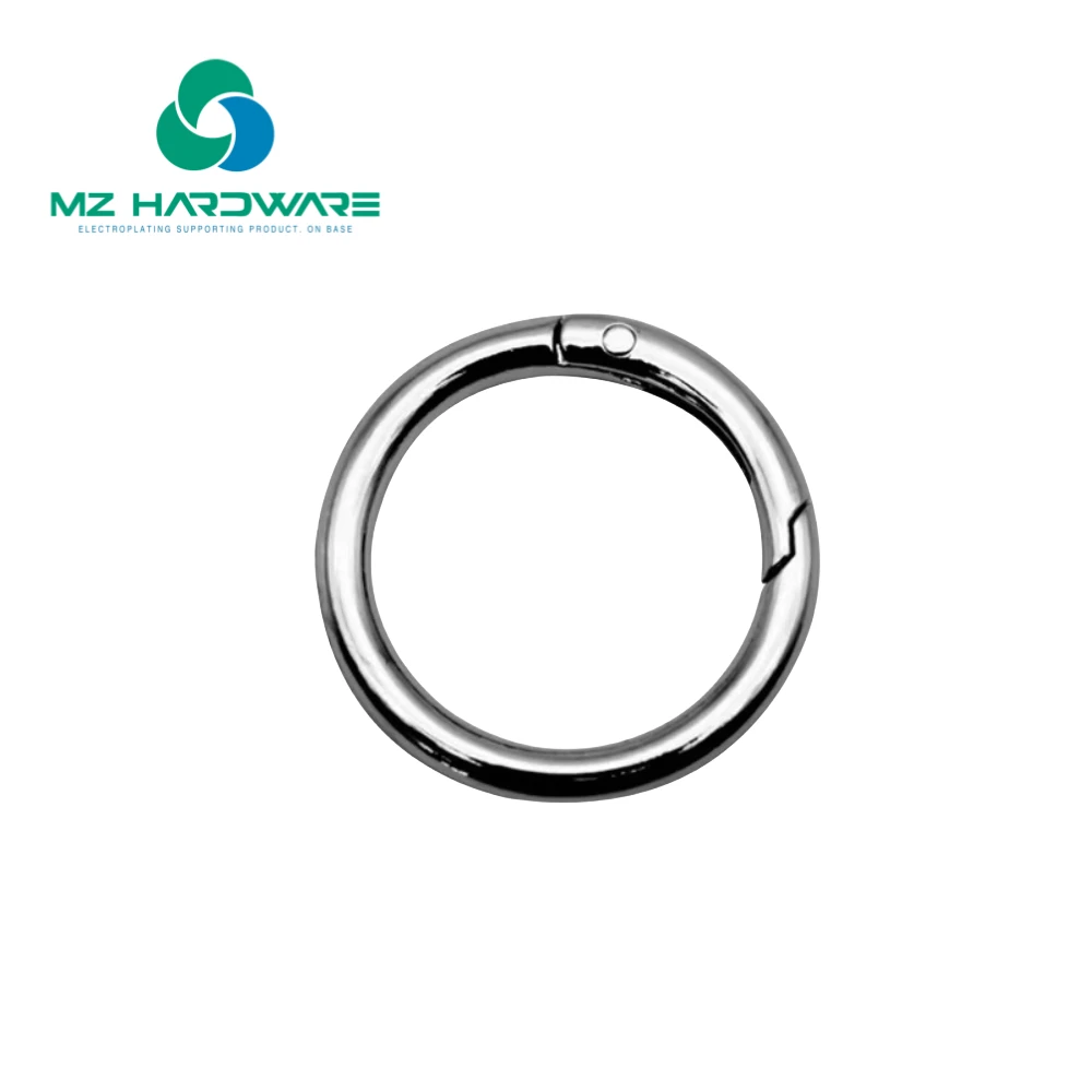 

MZhardware 1 Pcs Wholesale Waterproof Zinc Alloy Spring 30mm Clasp Key Ring Set Anti-Loss Tracker for Backpacks Leather Straps