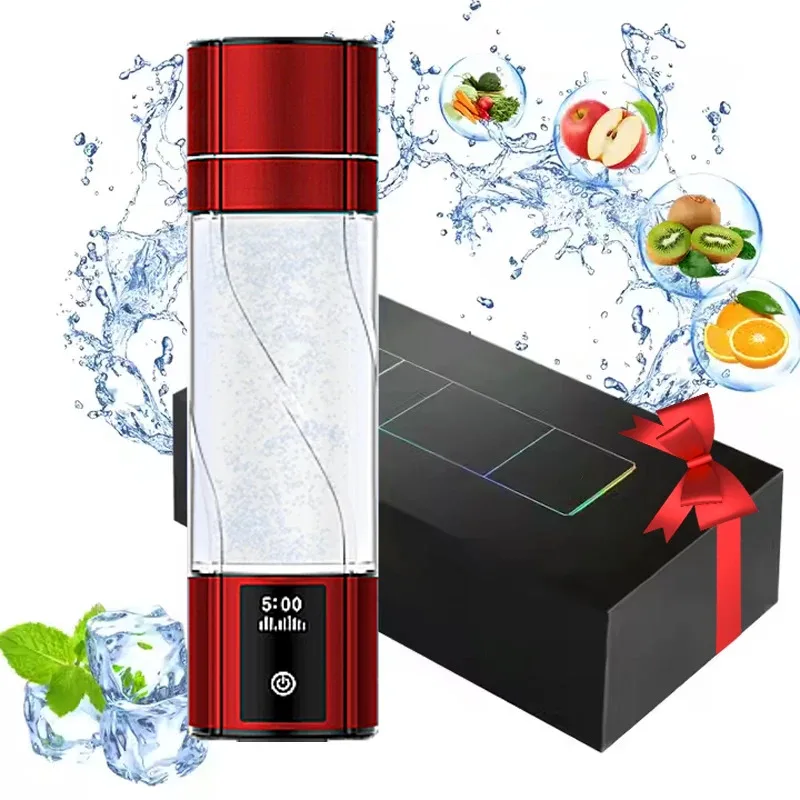 Portable Hydrogen Generator Water Filter Ionizer Pure H2 4000-5000PPB Rich Hydrogen alkaline Bottle Electrolysis Drink Hydrogen