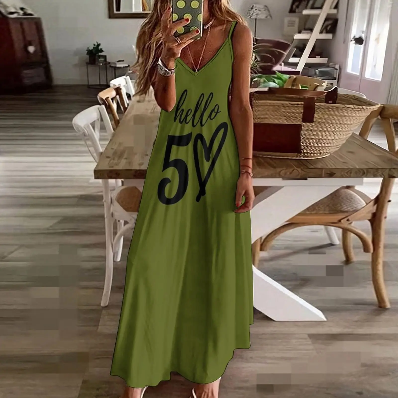 50th birthday Sleeveless Dress summer women's suit birthday dress Long dresses Long dress