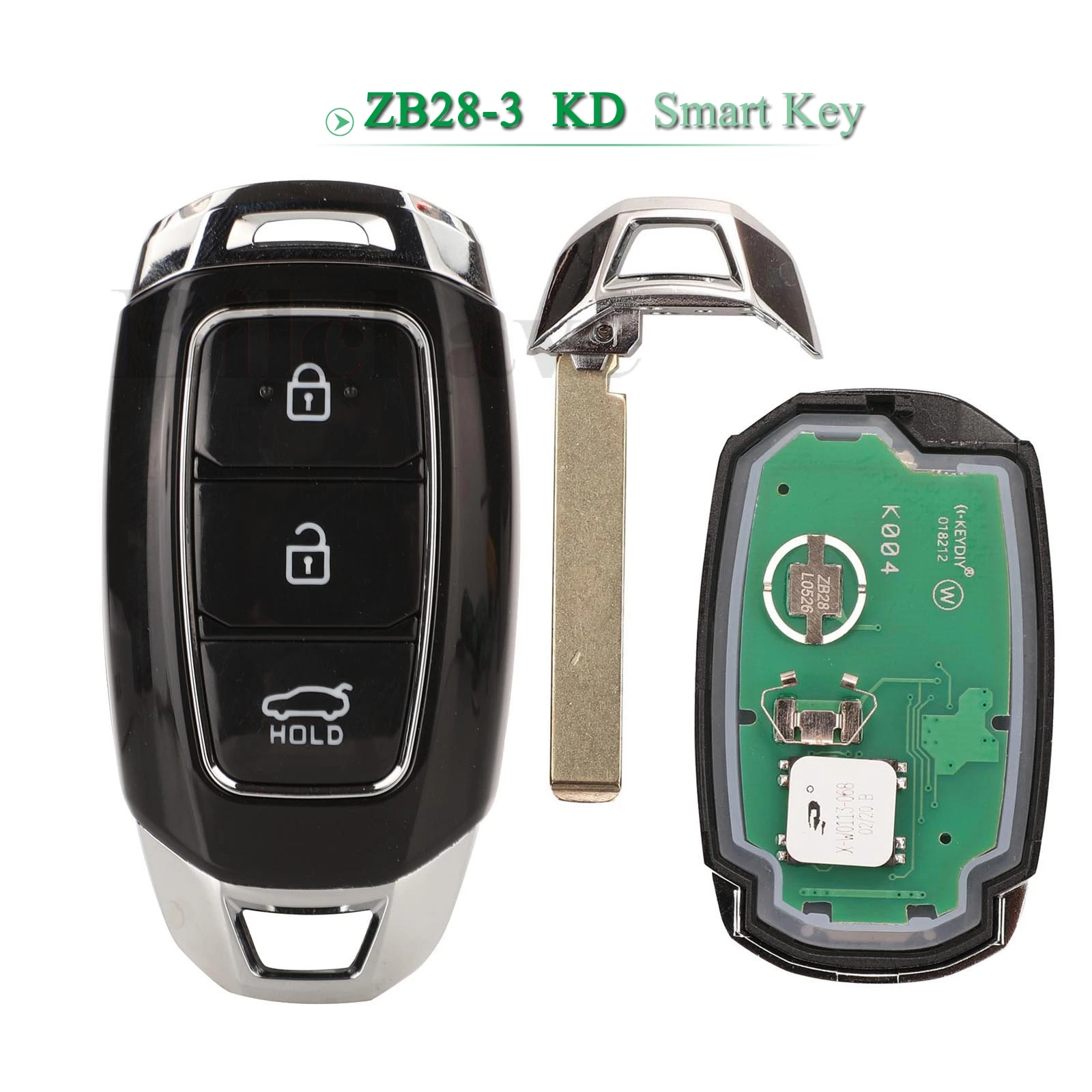 

jingyuqin 3 Buttons ZB28-3 KD Universal Remote Car Key Car Key Fob For More Than 2000 Models KD Smart Key Replacement