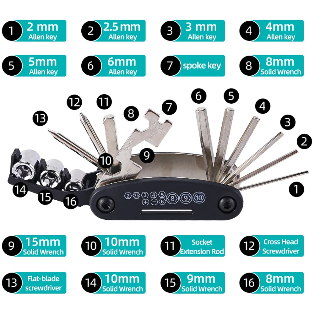 For KYMCO CV3 AIR150 DTX360 Super 89 Sento Like 50 Racing H X 150 Accessories Scooter Multifunction Tool Repair Screwdriver Set