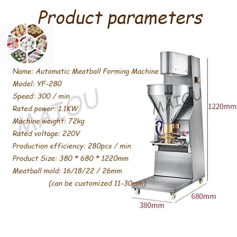 

Коммерческая автоматическая машина для формования фрикаделек из нержавеющей стали, машина для формования свиных гранул, мяса
