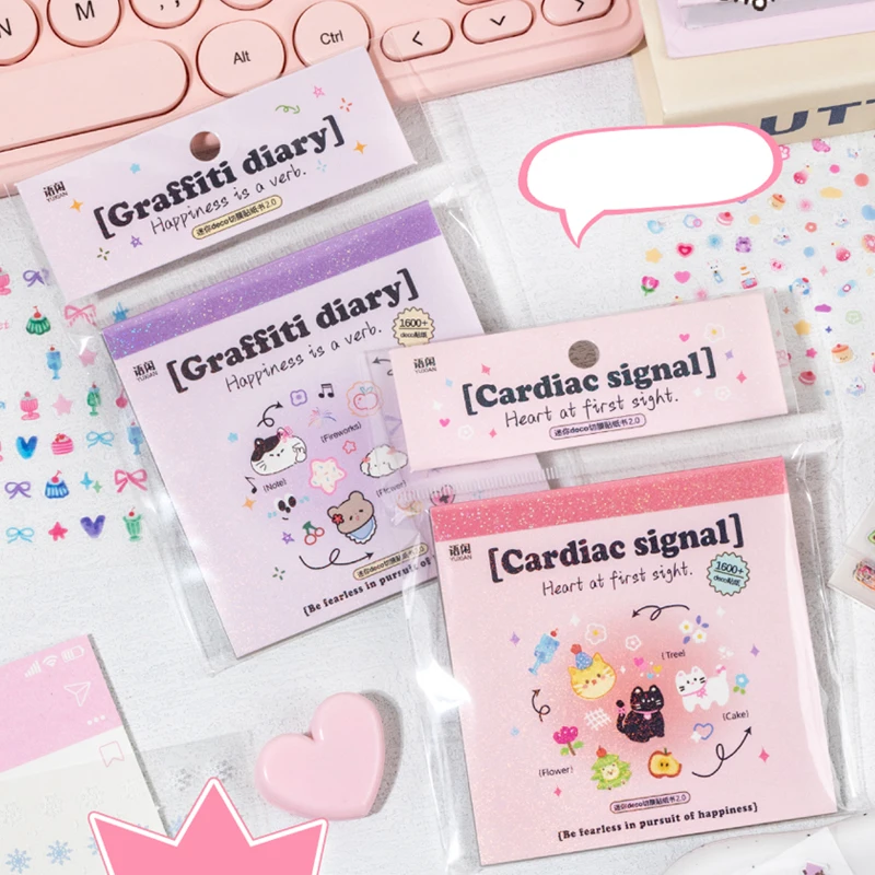 Mr. Paper, Dream Weaving Workshop 2.0 Series PET Film Cutting Stickers Book, Mini Deco Korean Student Tent Decoration Stickers