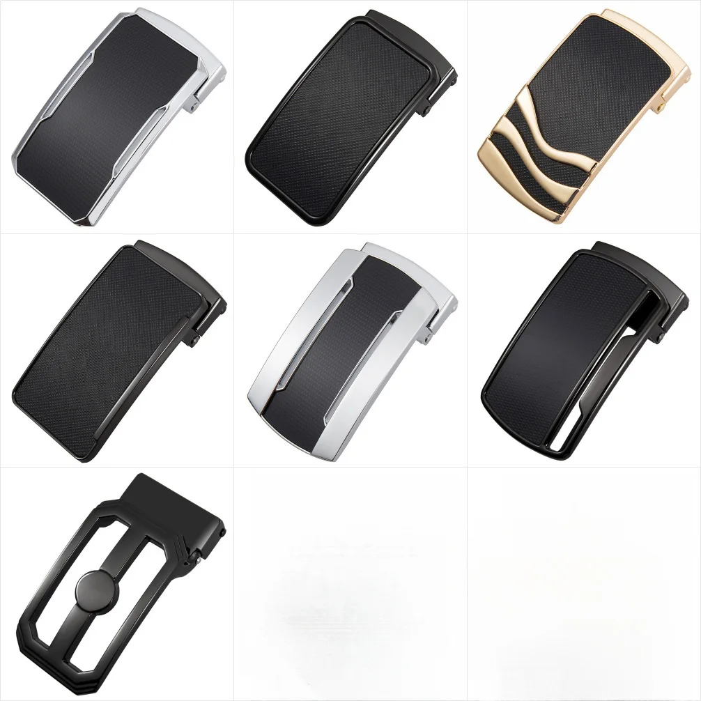 3.3CM New smooth buckle head, popular alloy buckle, men's punched belt head LYZ136-0399