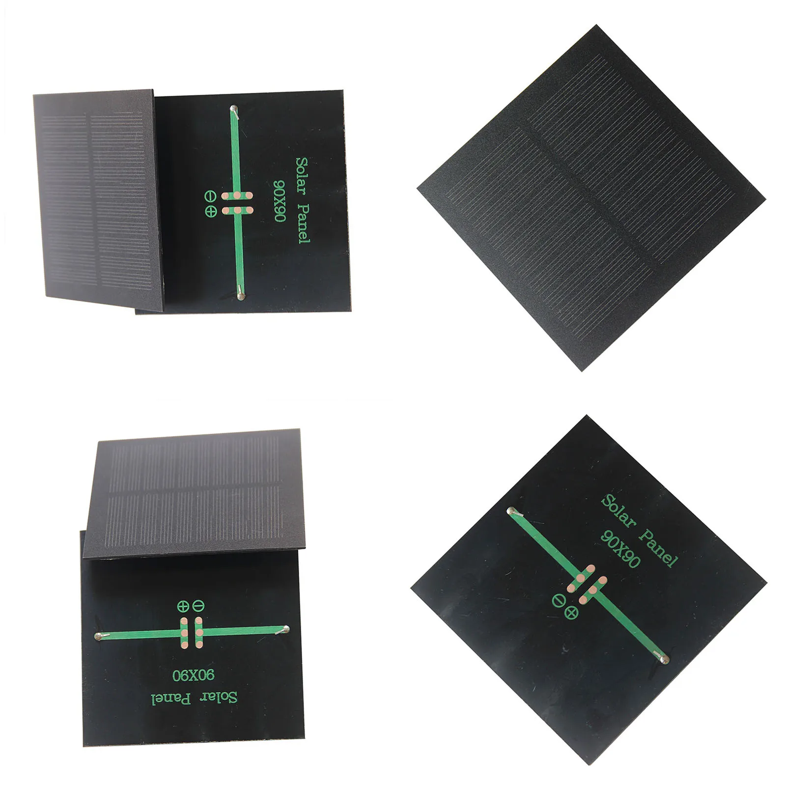 1.1W 5V 220MA Mini Solar Panel 90x90mm Mini Solar Cell Panel Module Lightweight DIY for Lighting System Chargers