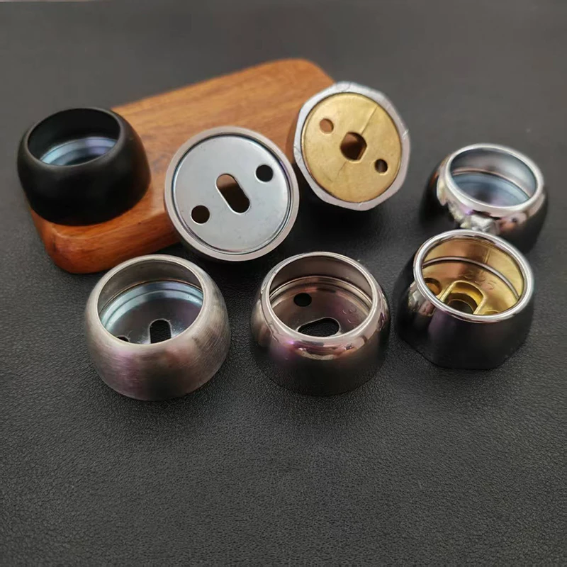 

4PCS Thickened Stainless Steel Spherical Flange Base Wardrobe Hardware Accessories Hanging Rod Round Tube Fixed Flange Base