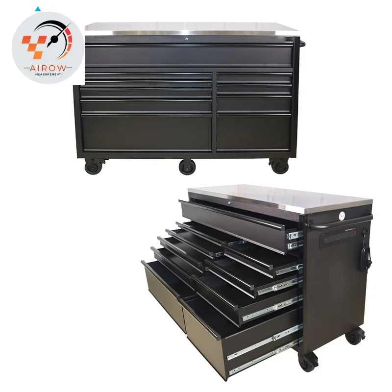 

Airow Tool Cabinet 52 10 Drawer Tool Box Tool Box Mechanical Garage Trolley with Wheels Powder Sliding Steel
