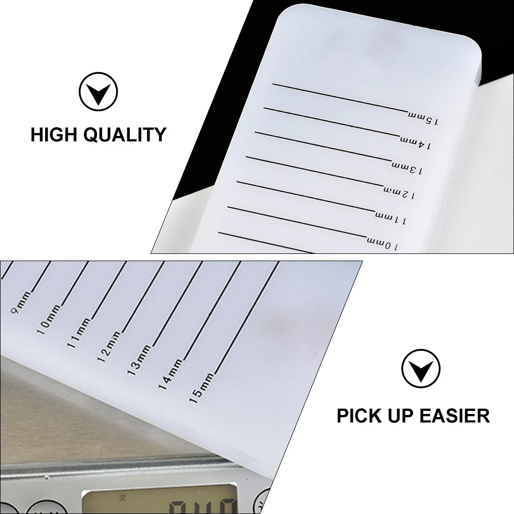 Eyelash Extensions Tray Transparent with Scale False Lashes Holder for Grafting Easy Application Beauty Salon Tools
