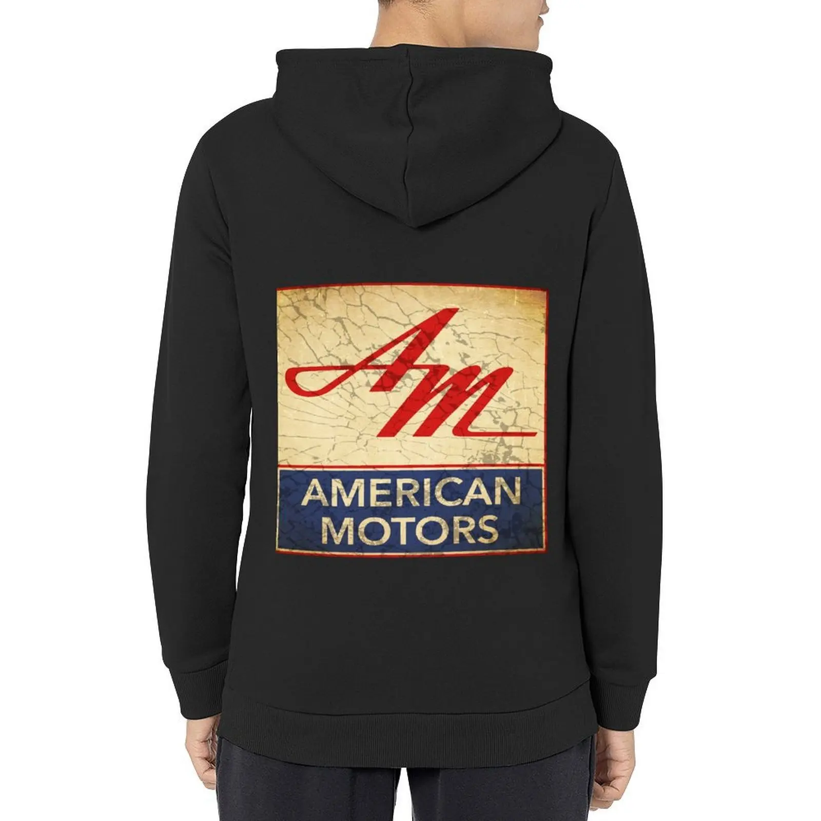 

American Motors USA Sticker Hoodie japanese style men's coat fashion men winter clothes graphic hoodie