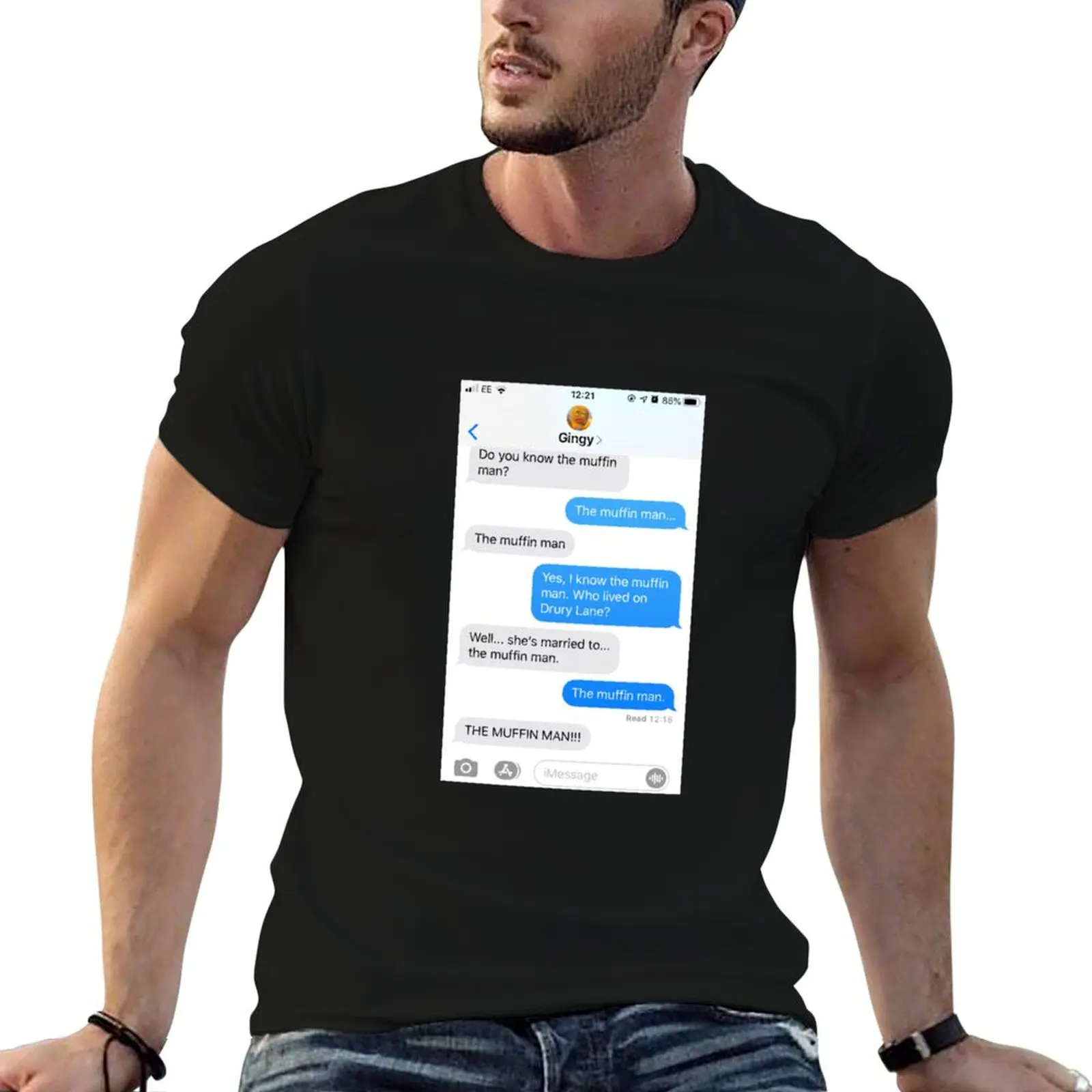 Connaissez-vous le Muffin Man ? T-shirts pour homme, lot de t-shirts blancs en coton de haute qualité, t-shirts anime pour homme