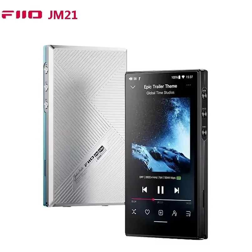 Fiio JM21 مشغل موسيقى محمول عالي الدقة HIFI جودة صوت مخصص مشغل MP3 عمر بطارية طويل بلوتوث واي فاي دعم SPDIF