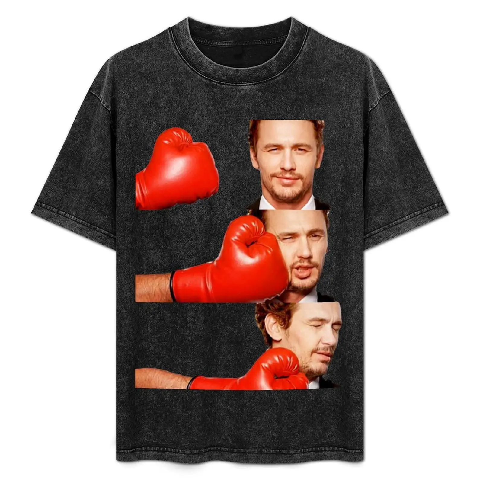 James Franco gets the humor knocked out of him T-Shirt baggy shirts sports fans mens designer clothes