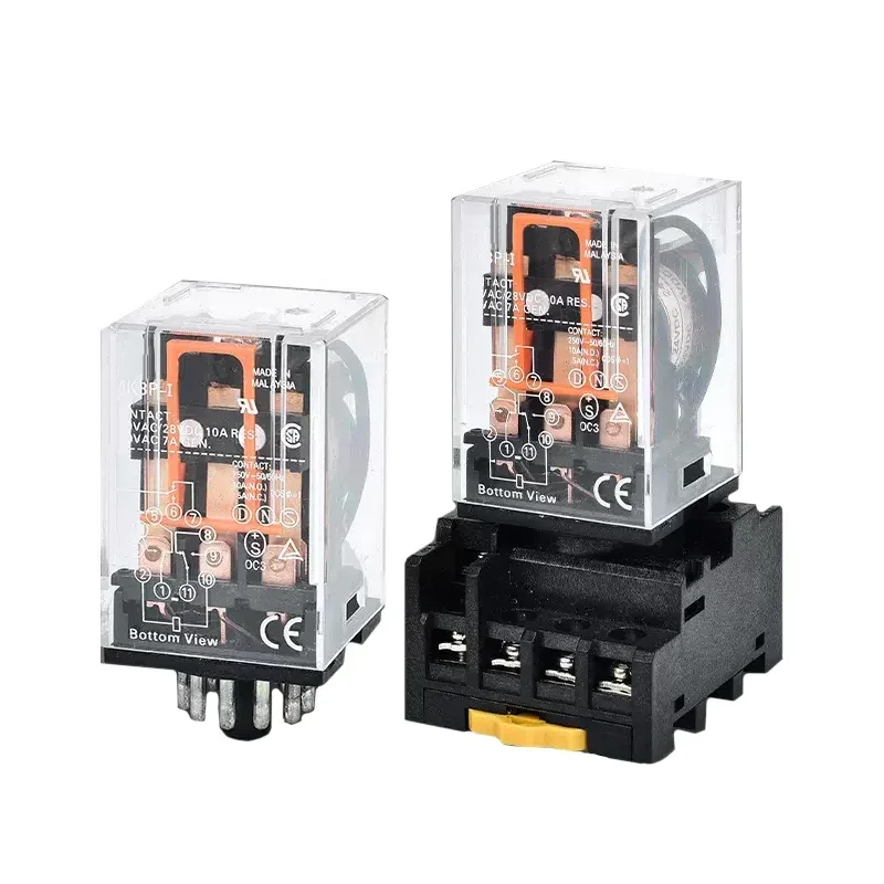 MK2P-I MK3P-I High Power Intermediate Relay Copper Coil Silver Contact General Micro Mini Electromagnetic Relay AC220V/DC24V